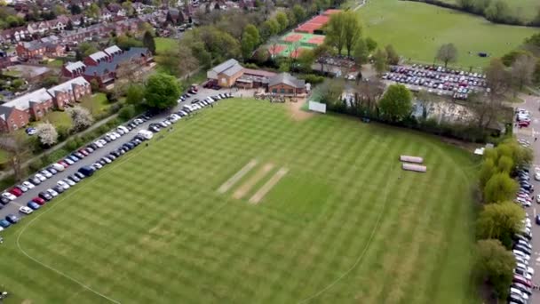 Imagens Drones Stratford Avon Cricket Club Warwickshire Reino Unido — Vídeo de Stock
