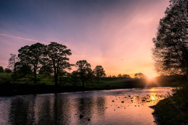 The River Tees in Barnard Castle, County Durham, İngiltere