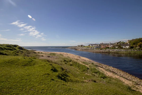 Kustlinjen Vid Staden Brora Scottish Highlands Förenade Kungariket — Stockfoto