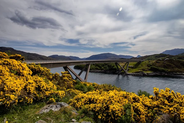 Γέφυρα Kylesku Στη Βορειοδυτική Σκωτία Ηνωμένο Βασίλειο — Φωτογραφία Αρχείου