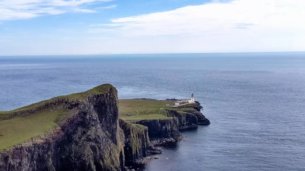 Kustlijn Bij Neist Point Het Eiland Skye Schotse Hooglanden Verenigd — Stockfoto