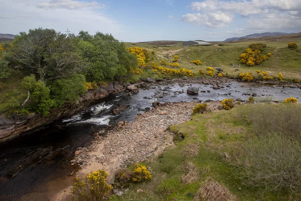Rio Dionard Nas Terras Altas Escocesas Reino Unido — Fotografia de Stock
