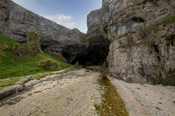 Les Grottes Spectaculaires Smoo Près Durness Dans Les Highlands Écossais — Photo