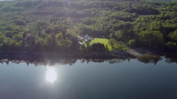 Drone Footage Loch Linnhe Fort William Scottish Highlands — Stock videók