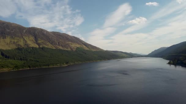 Drone Footage Loch Linnhe Fort William Scottish Highlands — Vídeo de Stock