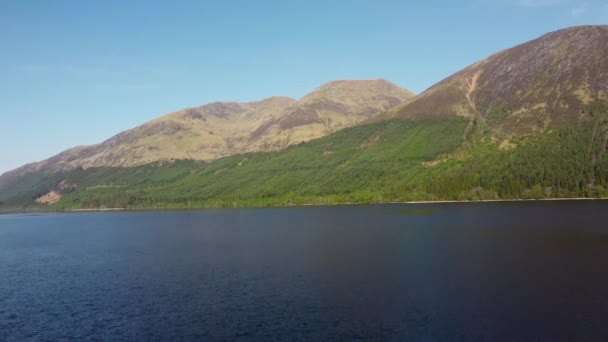 Drone Footage Loch Linnhe Fort William Scottish Highlands — Vídeo de Stock