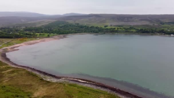 Drónfelvétel Applecross Félszigetről Skót Felföldön Angliában — Stock videók