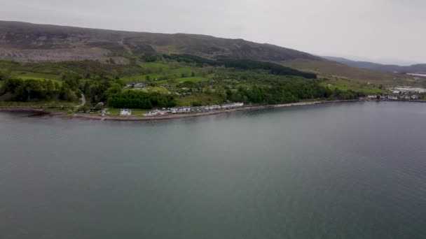 英国スコットランド高地のApplecross半島の4Kドローン映像 — ストック動画