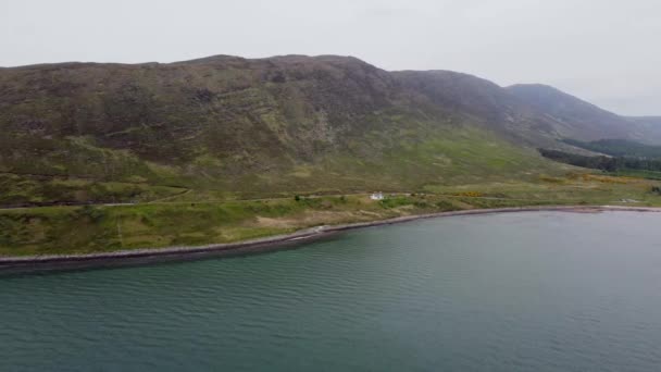 Drönarbilder Applecross Halvön Scottish Highlands Storbritannien — Stockvideo