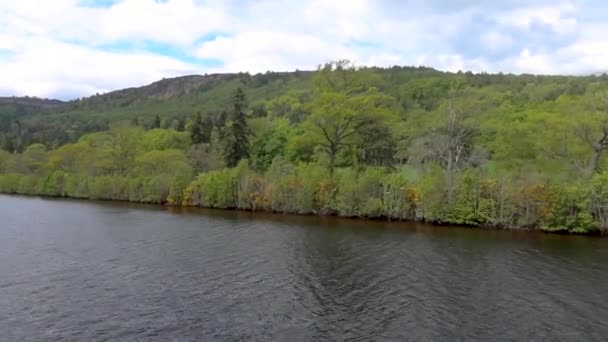 Filmmaterial Von Loch Ness Den Schottischen Highlands Großbritannien — Stockvideo
