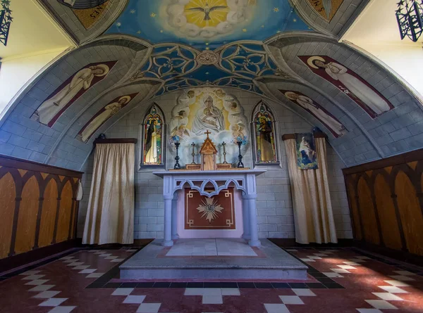 Chapelle Italienne Été Construite Par Des Prisonniers Guerre Sur Les — Photo