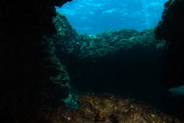 Grotte Sottomarine Capo Greko Cipro — Foto Stock