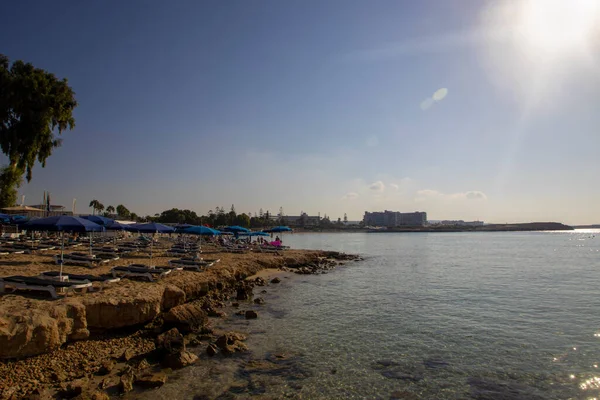 Une Matinée Ensoleillée Nissi Beach Ayia Napa Chypre — Photo