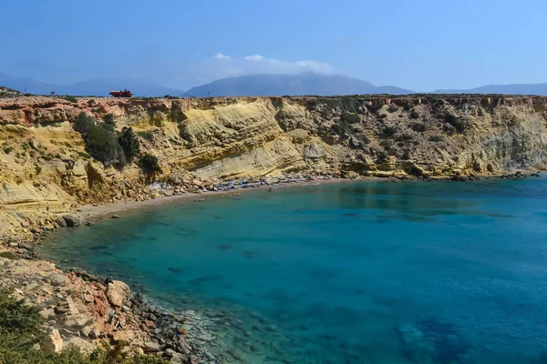 Karpathos Ilha Grega Esplêndida Que Negligencia Águas Turquesa Mar Egeu Fotos De Bancos De Imagens