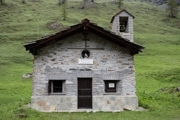 Balme Italy June 2021 Gereja Pegunungan Kecil Yang Dibangun Oleh — Stok Foto