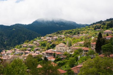Küçük köy Arkadia dağlarında