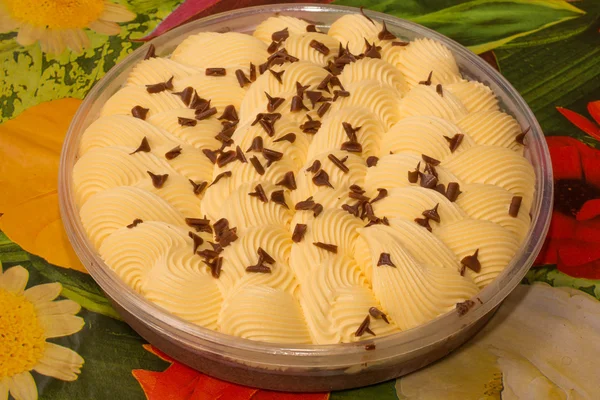 ¡Buen momento! Tarta de chocolate con helado —  Fotos de Stock