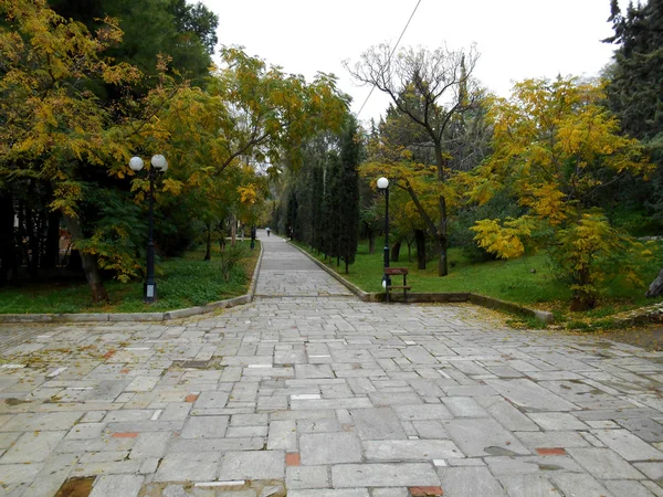 Parco ad Atene, Grecia, in autunno — Foto Stock