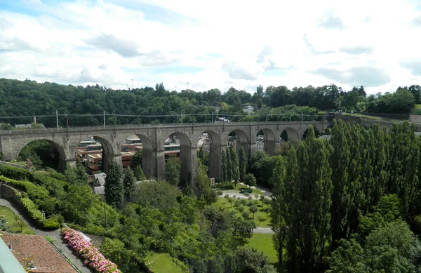 Passerelle most (viadukt), Luxembourg City, Lucembursko — Stock fotografie