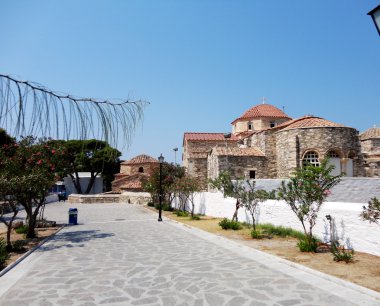 Şapel Paros Island, Yunanistan Yunan Ortodoks taş inşa