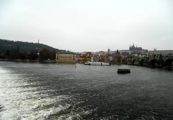 Vltava rzeka, Praga, Republika Czeska — Zdjęcie stockowe