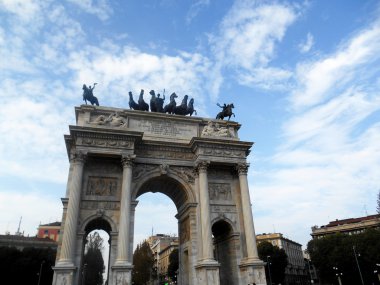 Arch of Peace (Arco della Pace) in Milan, Italy clipart