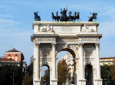 Arch barış (Arco della Pace), Milano, İtalya