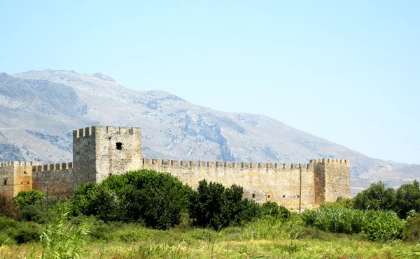 Francouzské pevnosti (Fragokastello) v ostrově Kréta, Řecko — Stock fotografie