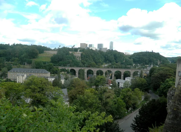 Passerelle bridge, Luxemburgo, Luxemburgo — Fotografia de Stock