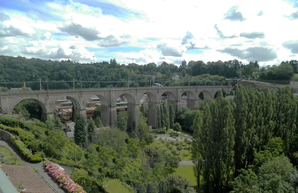 Passerelle most (viadukt), Luxembourg City, Lucembursko — Stock fotografie