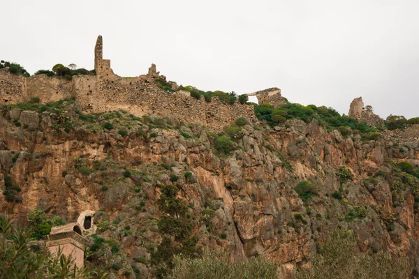 Remnants of the castle of Monemvasia — Stock Photo, Image