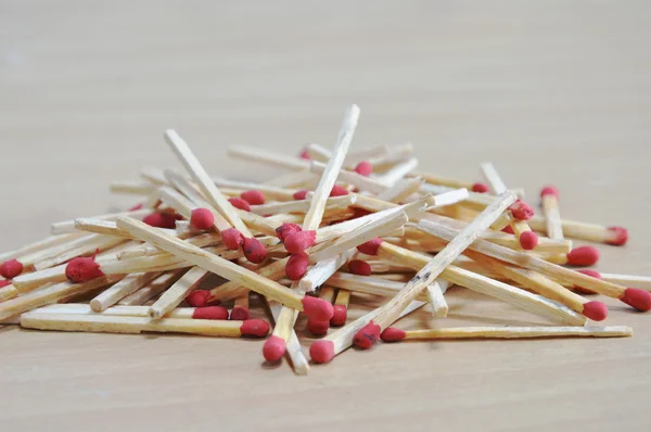 Matchstick batch on the floor — Stock Photo, Image