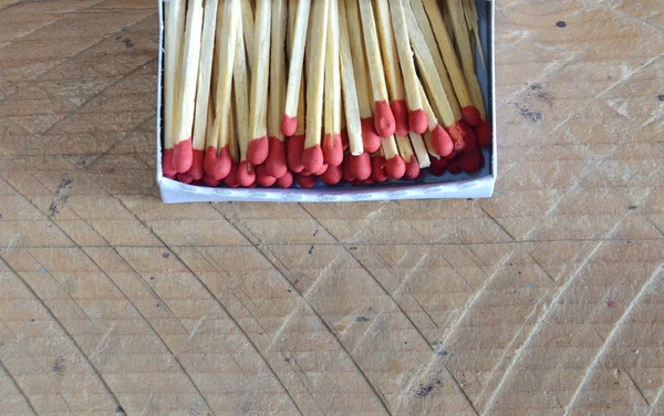 Matchstick in paper box — Stock Photo, Image
