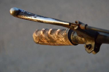 eski bisiklet kolu ve rusty
