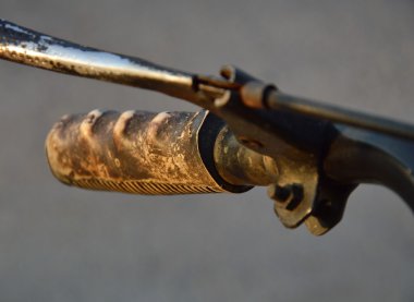 eski bisiklet kolu ve rusty