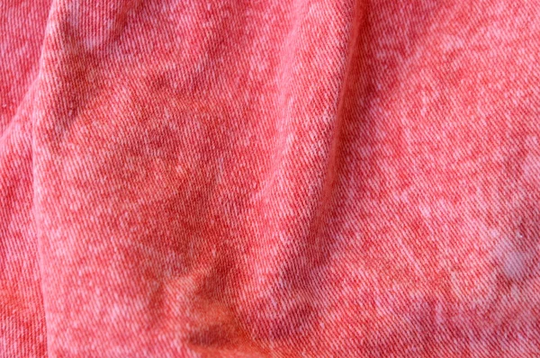 Tessuto jean rosso texture e sfondo — Foto Stock