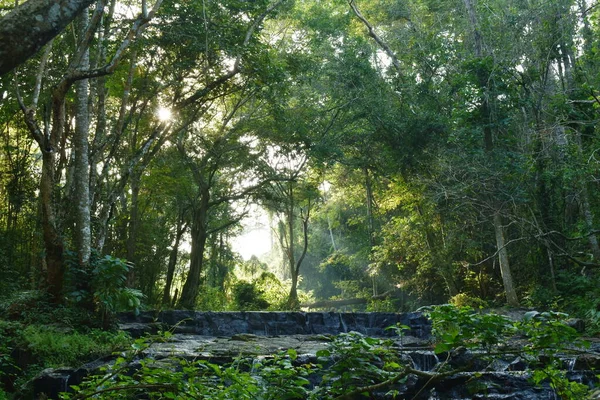 Paisaje Sam Lan Cascada Viaje Ubicación Tailandia Atardecer —  Fotos de Stock