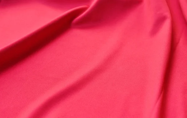 Zblízka Červené Tkaniny Textury Pozadí — Stock fotografie