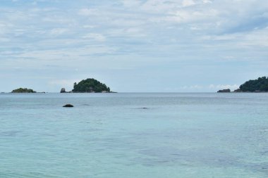 Tayland 'daki Lipe Adası' ndan deniz manzarası