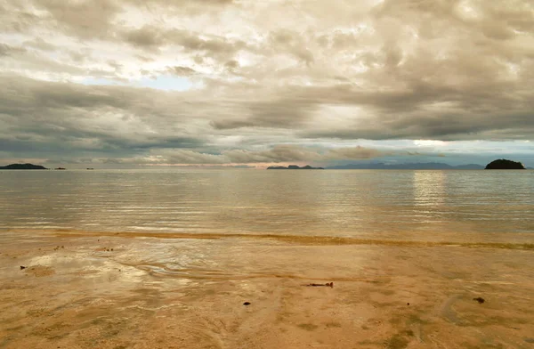 Paesaggio Alba Sul Mare Lipe Isola Posizione Viaggio Thailandia — Foto Stock