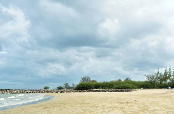 landscape of beach from chao Sam Ran beach travel location in Thailand