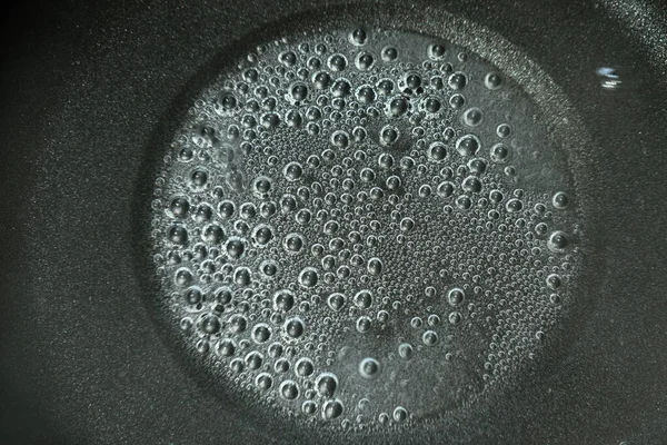 Steamed Water Bubble Boiled Black Electric Kitchen Pan — Stock Photo, Image