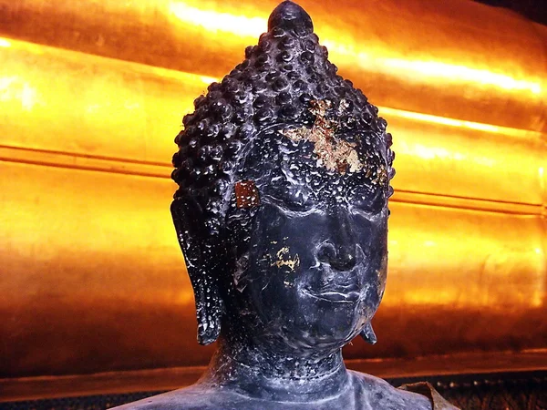 Černý buddha — Stock fotografie