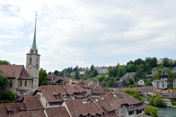 Uhrenturm in der Schweiz — Stockfoto
