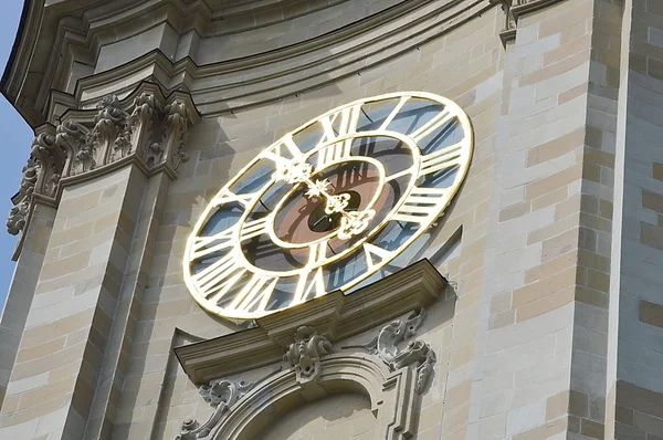 Torre del reloj de la iglesia de Saint Gallen — Foto de Stock