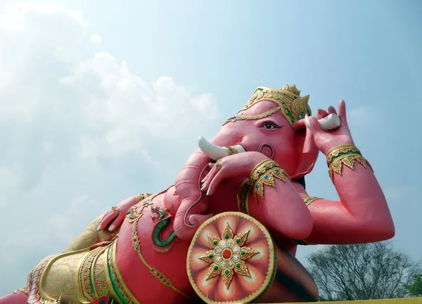 Słoń - kieruje Bóg w kolorze różowym — Zdjęcie stockowe
