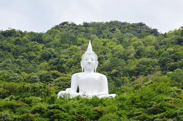 Buddha bianco sulla montagna — Foto Stock