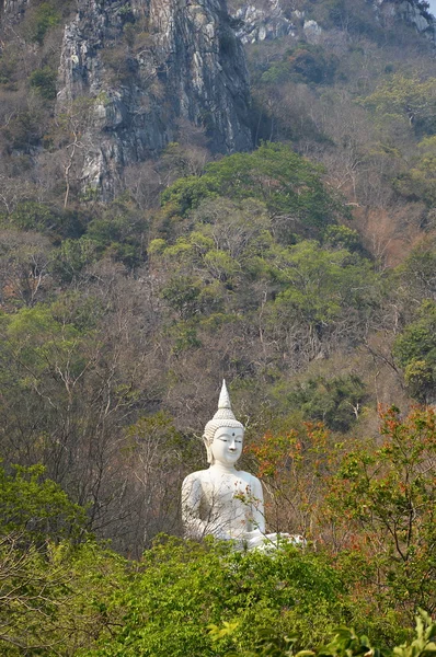 White Buddha on the hill — Stock Photo, Image