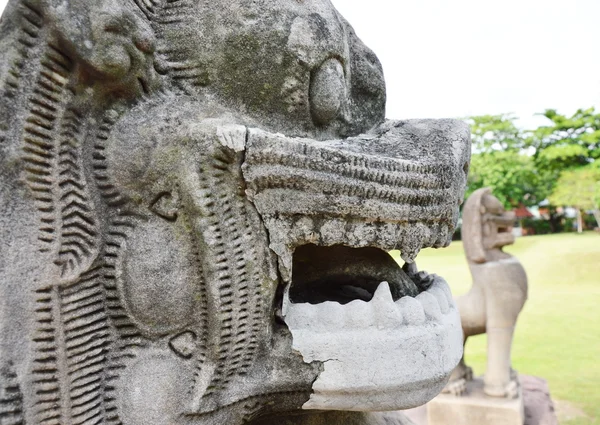 Άγαλμα του αρχαίου λιοντάρι — Φωτογραφία Αρχείου