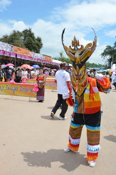 Phi Ta Khon is a type of masked procession celebrated in Thailand